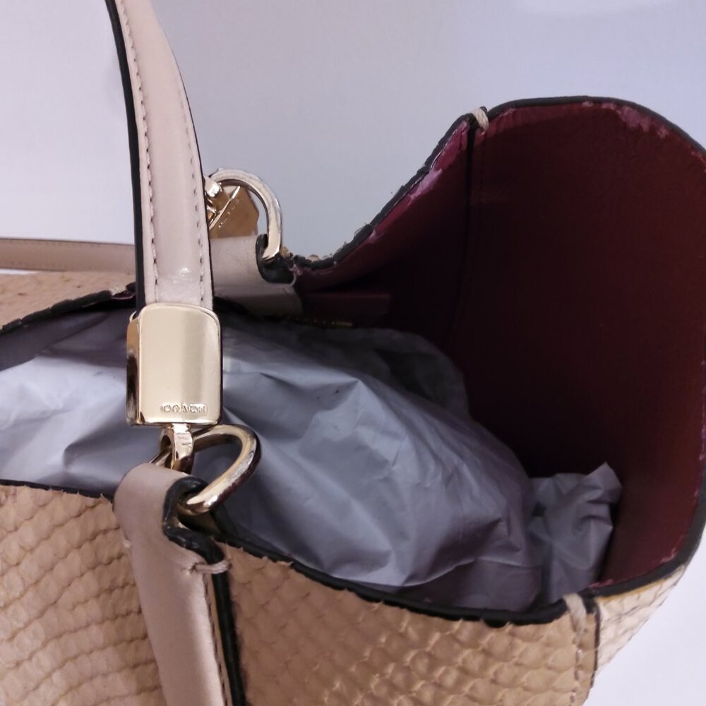 Snakeskin Print Coach Bag - Picture 10 of 16